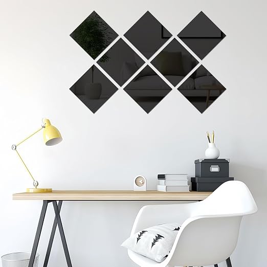 2 Pcs 12 x16 Inch Black Acrylic Mirror Sheet, 1/8 Inch Thick Opaque Glossy - Image 6