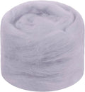 JeogYong Needle Felting Wool, 1.76oz Wool Roving Chunky Wool Yarn, Light Grey by JeogYong