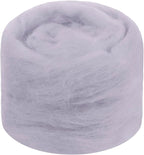 JeogYong Needle Felting Wool, 1.76oz Wool Roving Chunky Wool Yarn, Light Grey by JeogYong