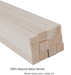 12 Pack Square Wood Dowel Rods 1/2x1/2x12 Inch Balsa Wood Sticks Natural Wood - Image 2