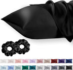 Queen Satin Pillowcase for Hair 2pc, Similar to Silk Pillow Cases, Easier Care by Vielit