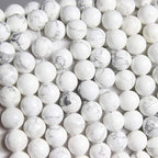 MJDCB Natural Stone Beads White Howlite Round Loose Beads - Image 4