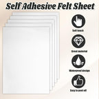 Biaungdo 6 Pcs 8 x 12 Inch Felt Fabric Sheets, - Image 3