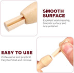 10Pcs Wooden Felting Needle Handles: Comfortable Grip Punch Needle Holder - Image 7