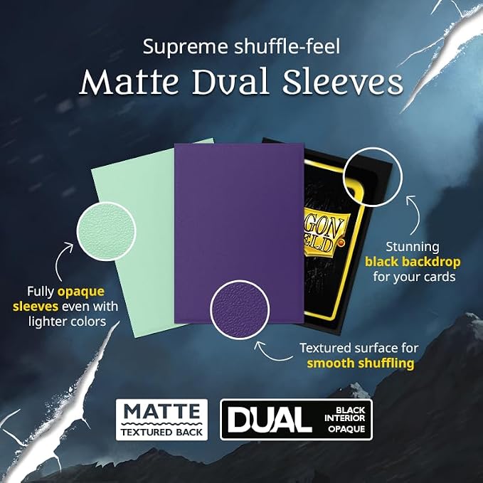 Dragon Shield - Matte Dual - Japanese Size Card Sleeves | 60 CT - Smooth & - Image 4