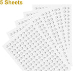 HARFINGTON 5 Sheet/800pcs Rhinestone Adhesive Stickers Self Adhesive Acrylic - Image 3
