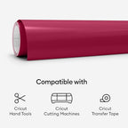 Cricut Premium Permanent Vinyl Roll, Dark Red - Image 7