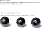 240Pcs Black Wood Beads 16mm for Craft Large Hole Wood Beads Hole:6mm - Image 4