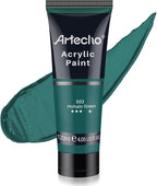 Artecho Green Acrylic Paint, Phthalo Green Paint Tubes, Art Craft Paints by Artecho