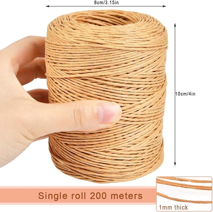 TIMESETL 656 Feet Floral Bind Wire Rustic Vine Wrapping Wire, Paper Covered - Image 2