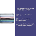 YnM Exclusive 50 lbs Weighted Blanket, Extra Heavy Cotton Bed Blanket - Image 9