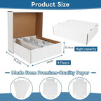 Trading Card Storage Box 3120 Count Collector Cards Box White Sports Card - Image 2