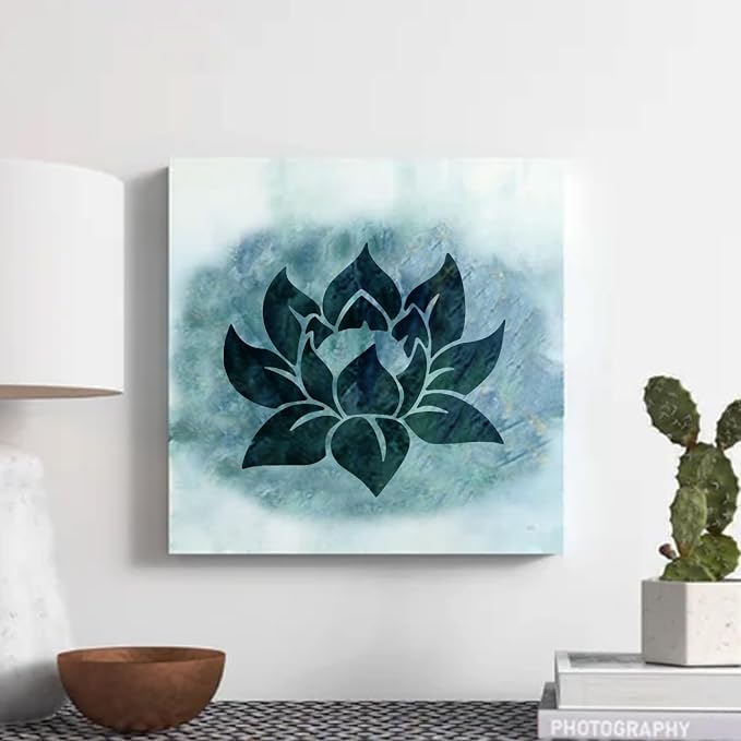 Large 12"x12" Lotus Stencil for Painting on Wood, Furniture - Image 6