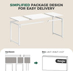 Huuger Computer Desk, 80 Inch Office Desk, Gaming Desk - Image 8