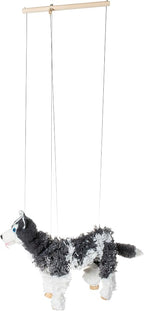 Artisan Owl Siberian Husky Marionette Puppet - Image 5