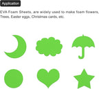 MECCANIXITY EVA Foam Sheets Green 9.8 Inch x 9.8 Inch 7mm Thick Crafts Foam - Image 5