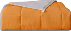 Weighted Blanket 15lbs Twin Size Orange Grey 48"x72" Weighted Blankets by PRETTY+NIGHT