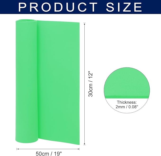 MECCANIXITY Foam Sheets Crafts 19x12 Inch 2mm EVA Craft Foam Paper Foam Sheets - Image 2