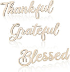 3 Pcs Thankful Grateful Blessed Wall Signs Thankful Grateful Blessed Signs by ZARUATU