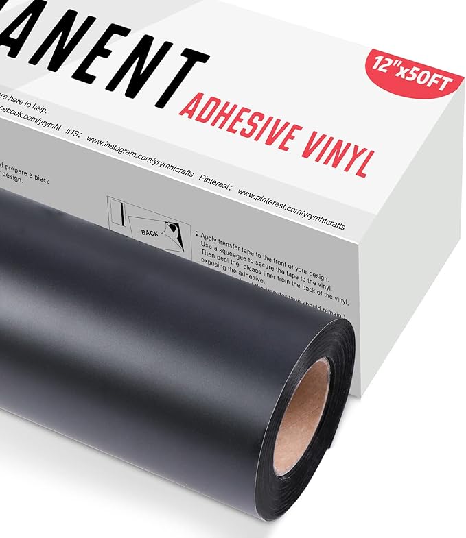 YRYM HT Black Permanent Vinyl Roll by YRYMHT