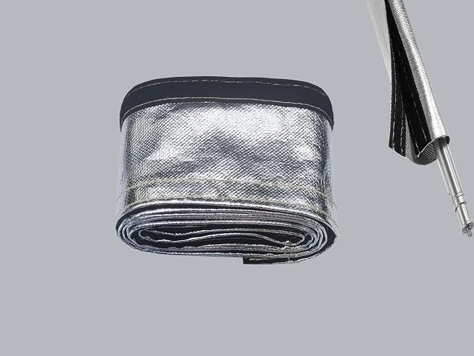 Automotive Heat Shield Sleeve, 1/2" x 3.3 Ft Aluminized Sleeving - Image 2