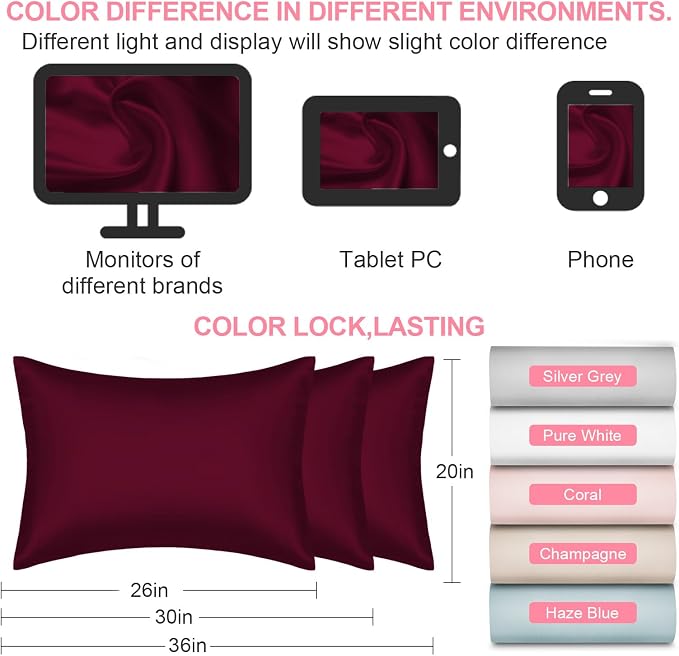 Silk Pillow Cases Standard Size - Image 7