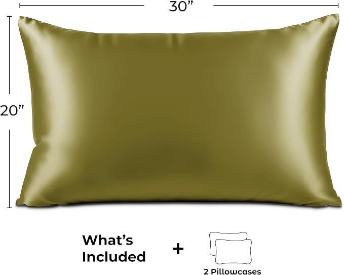 Pure Bedding Satin Pillowcase 2 Pack - Image 6
