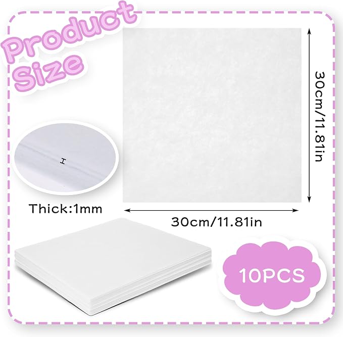 12" x 12" Squares Felt Sheets Fabric, 1mm Thick Halloween Christmas Fabric Fall - Image 2