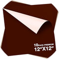 Dysania Brown Heat Transfer Vinyl, 10 Pack 12 x 12in Brown HTV Vinyl | Iron on by Dysania