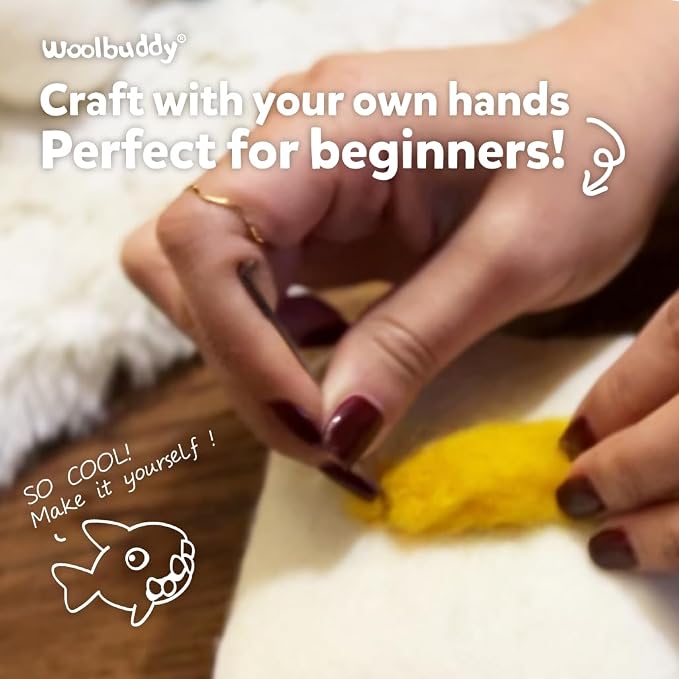 Woolbuddy Needle Felting Kit for Beginner Adults, Starter Set - Image 4