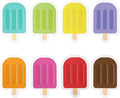 MixTeach 48 Pieces Ice Cream Cutouts Ice Pops Paper Cutouts Summer Bulletin by MixTeach