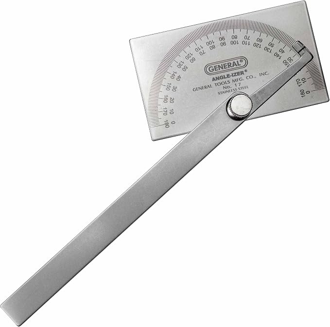 General Tools Angle Protractor #17 Stainless Steel Square Head + General Tools - Image 2