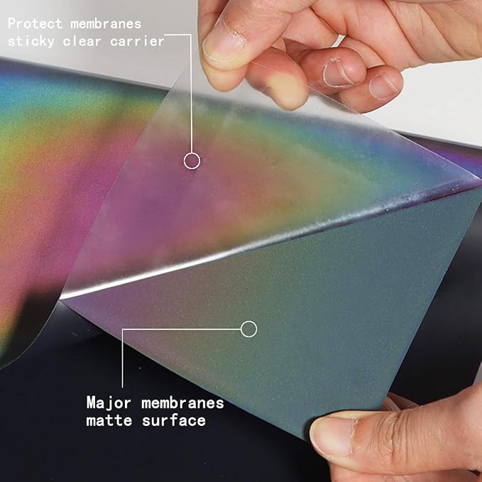 guangyintong Reflective Rainbow Heat Transfer Vinyl HTV Rolls, Rainbow HTV Vinyl - Image 8