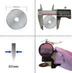 45mm Rotary Cutter Blades 5-Pack Replacement Blades Fits Fits Fiskars, DAFA - Image 5