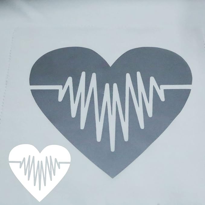 FUNKAKA Reflective Heat Transfer Vinyl Light Gray HTV Roll, Reflective HTV Vinyl - Image 4