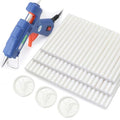 60pcs Wax Seal Sticks with Glue Gun Kit, Pearl White Sealing Wax Sticks by HOSEALING
