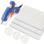 60pcs Wax Seal Sticks with Glue Gun Kit, Pearl White Sealing Wax Sticks by HOSEALING