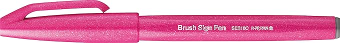 Pentel Fude Touch Sign Pen, Felt Pen Like Brush Stroke - Image 2