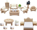 23 Pieces Dollhouse Mini Furniture Decoration Set DIY Accessories Including by Unknown