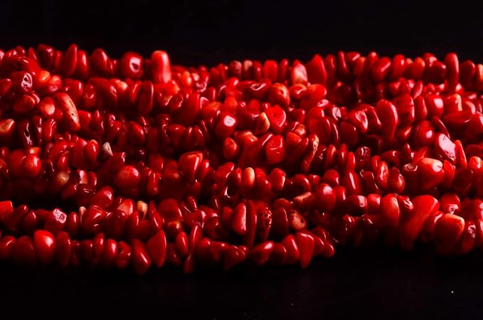 Natural Chip Stone Beads Red Coral 5-8mm About 400 Pieces Irregular Gemstones - Image 4