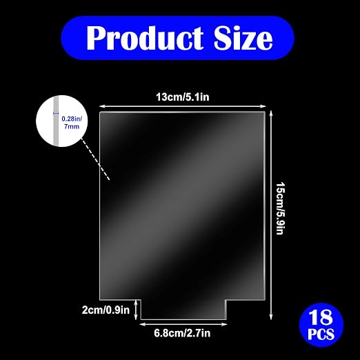 18-Pack Semi-Transparent Acrylic Sheets - Image 2