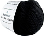 Cotton Hobby Yarn for Amigurumi Crochet & Knitting | 1.76 oz / 180 yds by buvemu