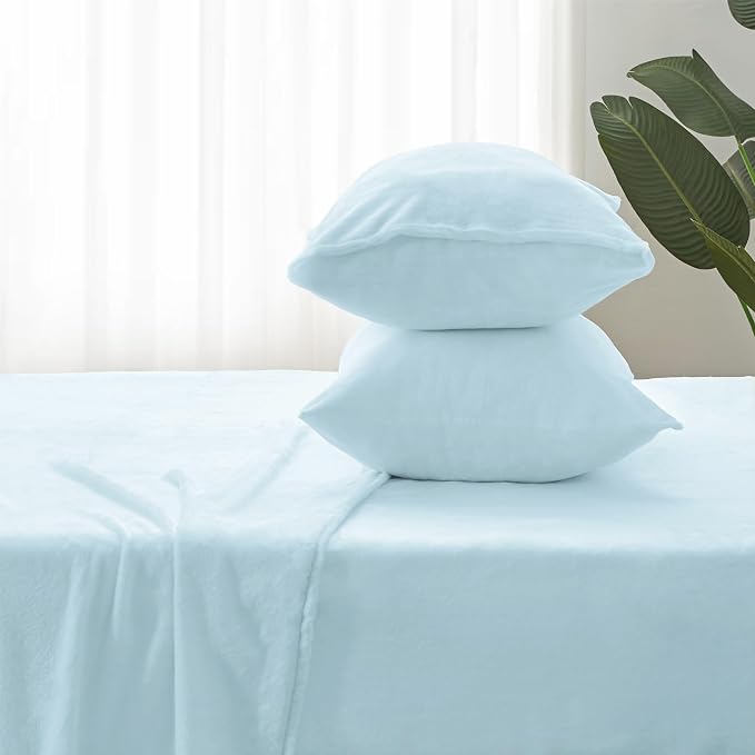BEDELITE Flannel Sheets King Size Blue - Image 7