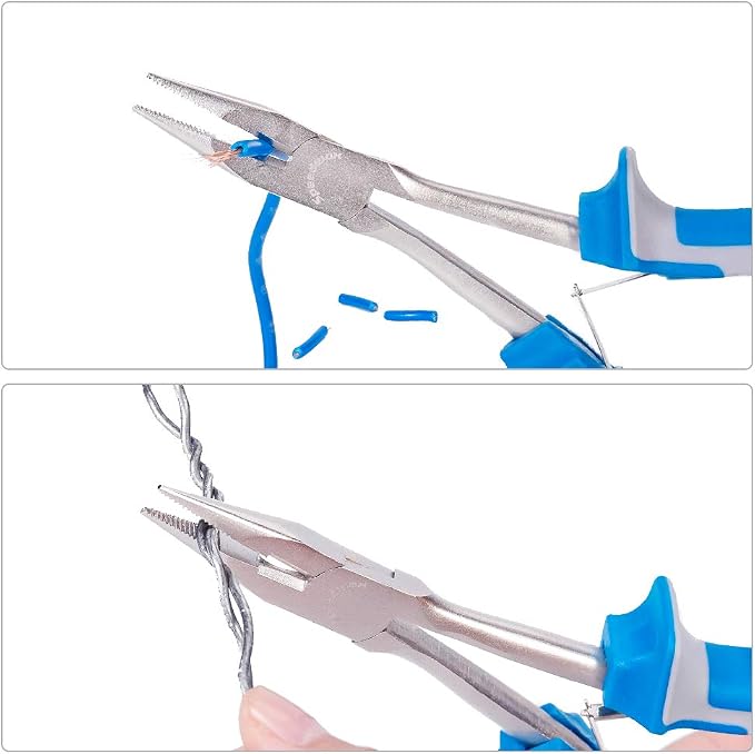 SPEEDWOX Long Reach Long Nose Pliers 6 Inches Mini Wire Cutter Side Cutting - Image 6