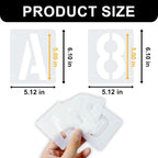 2 Pack - 5 Inch Letter Stencils Set, 72 Reusable Stencils - Image 3