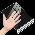 KOOLDE Acrylic Sign Holder 8.5x11 Inches 2 Pack T Shape Desktop Display Stand - Image 3