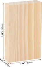 LEXININ 10 PCS Unfinished Wood Blocks, Whittling Blocks - Image 2