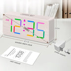 DreamSky Wooden Digital Clock for Bedroom Desk - Image 6
