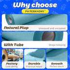 PerkHomy Light Blue Kraft Paper Roll 17.5" x 760" - Image 6
