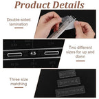 BENECREAT 3Pcs 3 Sizes Acrylic Quilting Template Ruler, Pocket Pattern Template - Image 4